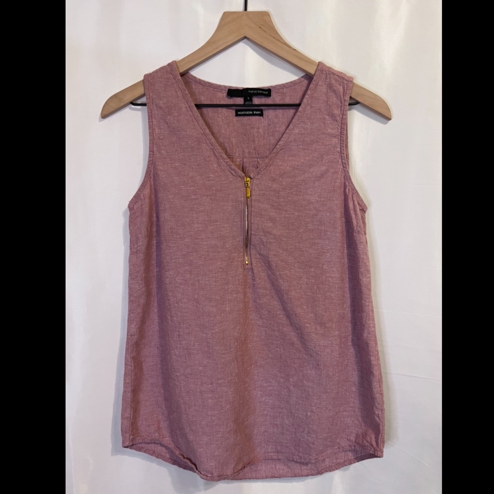 Harve Benard Linen Blend Tank - S